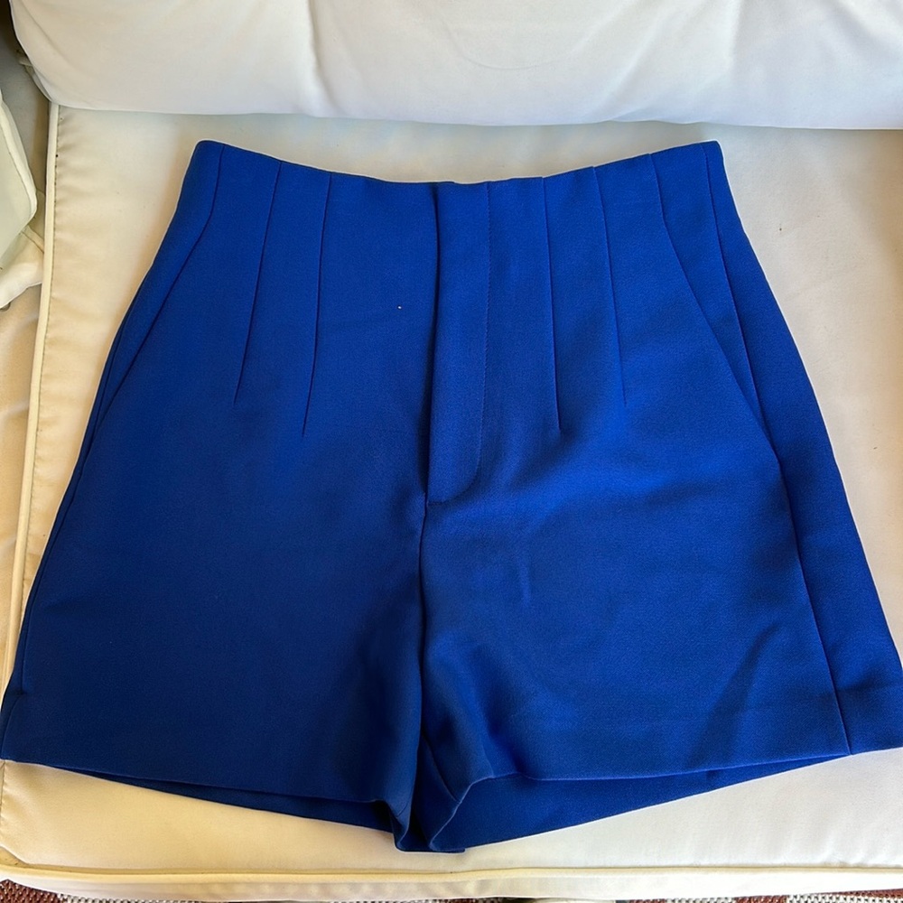 ZARA  ROYAL BLUE SHORTS SIZE SMALL